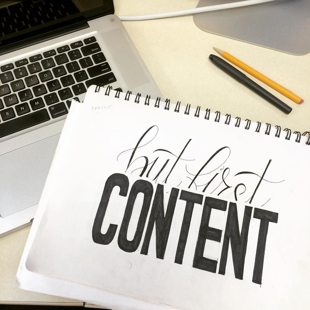 But First, Content Handlettering